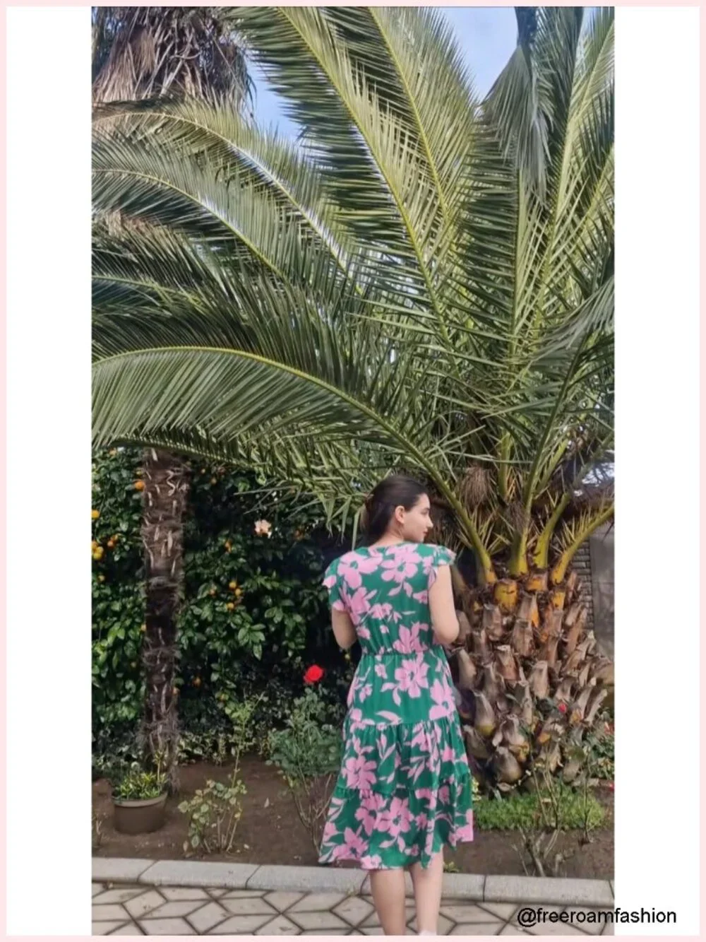 Flowy Midi Dress with Pockets Ruffle Sleeve Boho Sundress